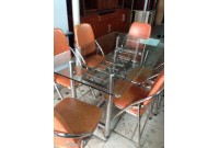 Thanh Lý Bộ Bàn Ăn Kiếng 6 Ghế Cũ